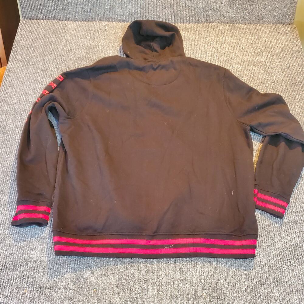 DKNY Sport Hoodie Zip Up Black Red Logo Sleeve Mens 3XL NWT - Picture 5 of 8